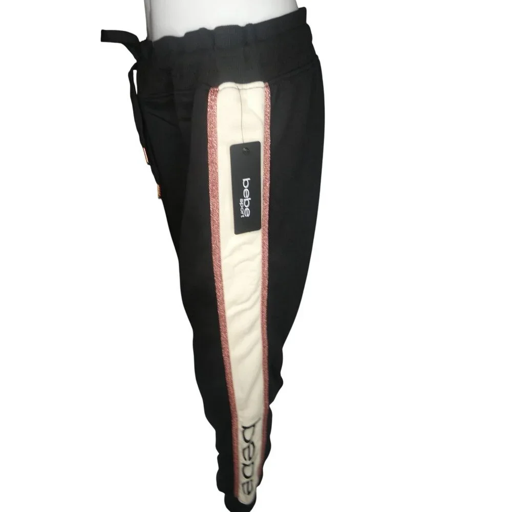 Bebe Sport Color Pop Jogger Black Women's Size 1X - Picture 5 of 13